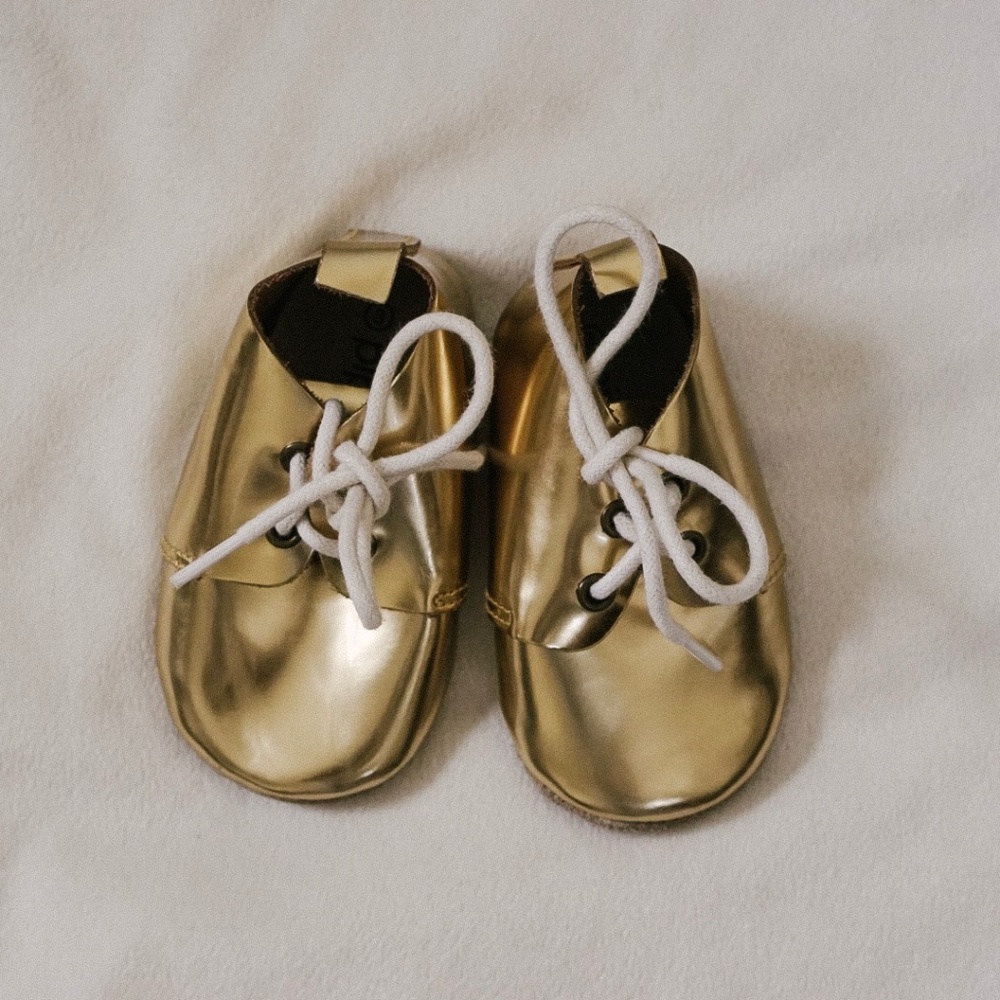 Piper Finn Footwear Metallic gold oxford